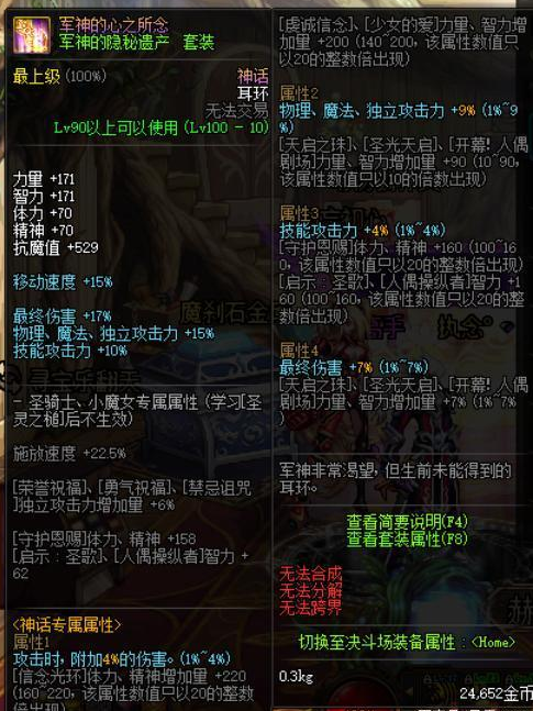 dnf神话装备排名 2021dnf神话装备排名图
