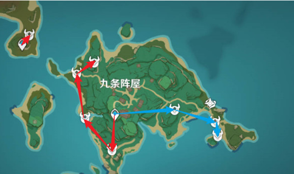 原神刀镡采集路线总览