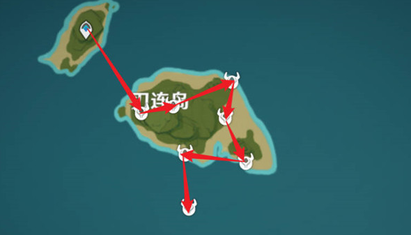 原神刀镡采集路线总览