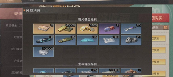 明日之后曙光基金怎么买