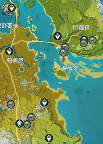 原神清心采集点哪里多