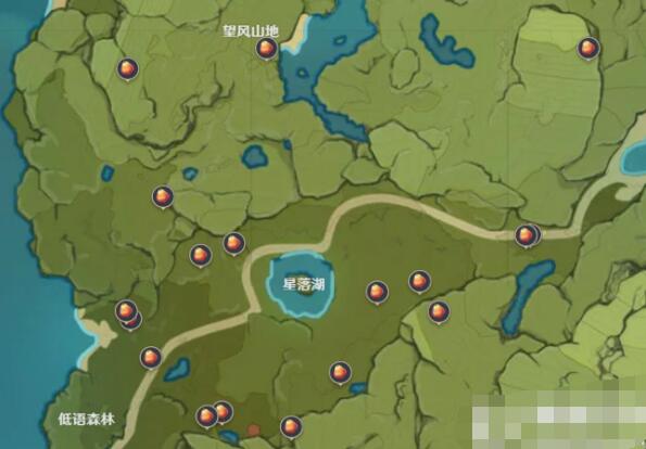 原神2.6百货奇货第二天材料分布图