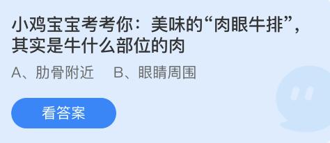 美味的肉眼牛排其实是牛什么部位的肉