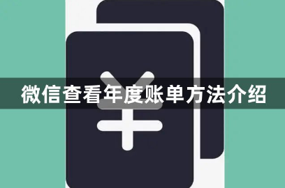 微信怎么看年度账单